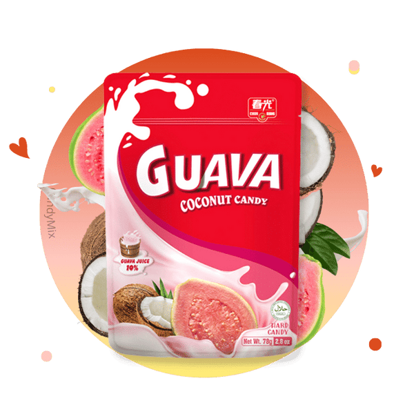 Kokos godis med guava smak 78g