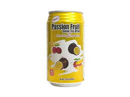 Bubble milk tea passionfruit & green tea 340ml