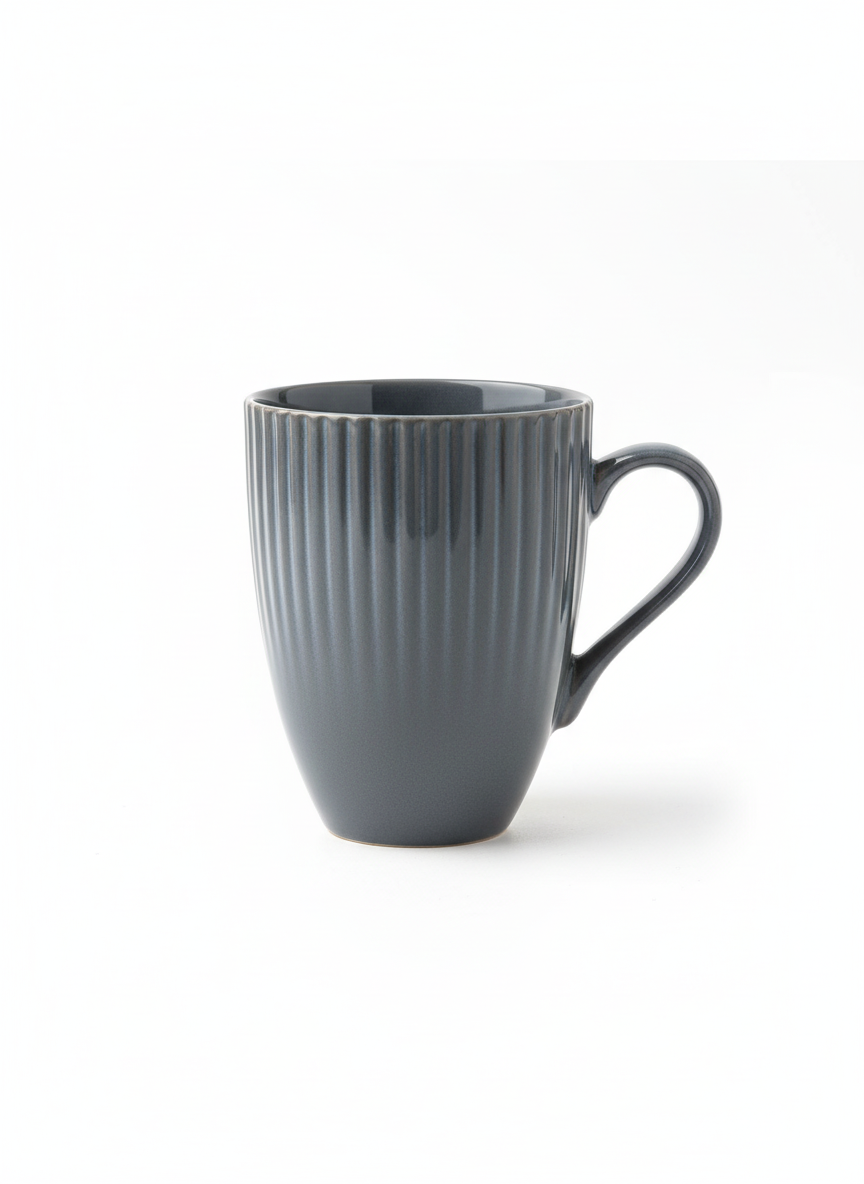 Kaffe/tekopp Grå Ø8.5xH11.5