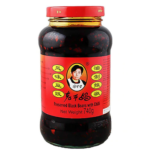 Lao gan ma chilisås i olja med svarta bönor 740g