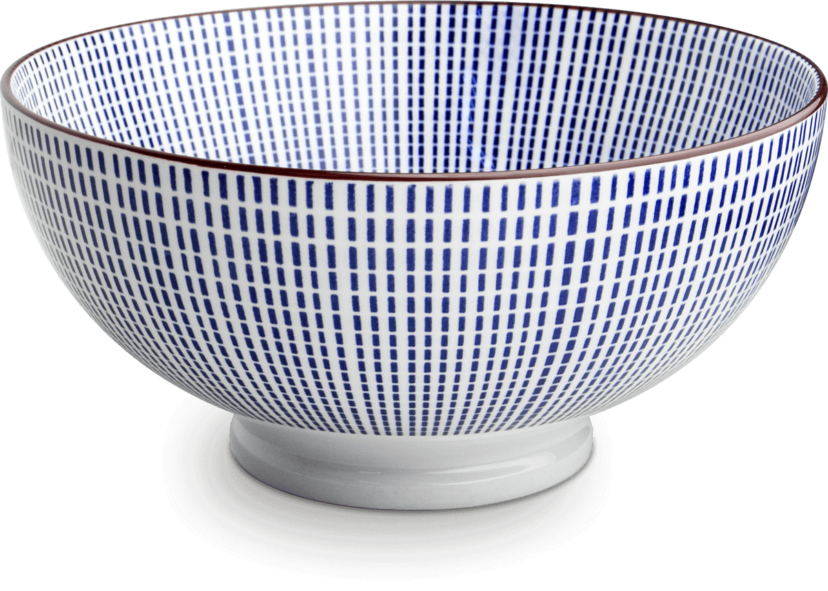 Mellanstor skål med Oriental Tokusa-motiv. Storlek: Ø15 cm | H7,5 cm.