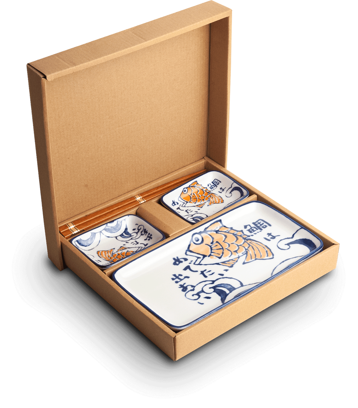Sushiset med Sakana-motiv. Storlek: 22,2 x 12,4 cm | H2,5 cm.
