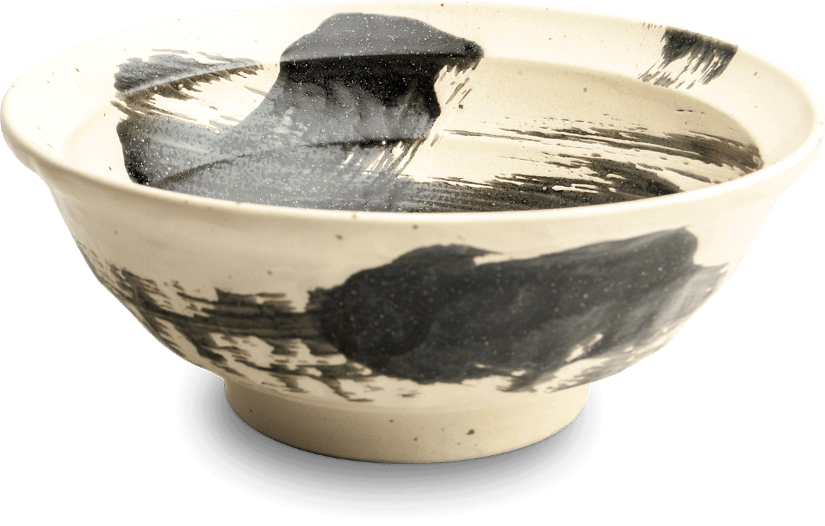 Ramenskål Vit & Svart Ø22 cm | H9 cm