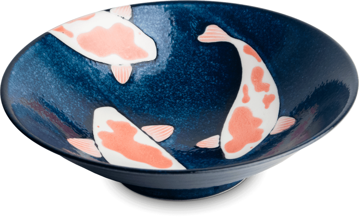 Ramenskål med Koi fisk Ø25 cm | H7,5 cm