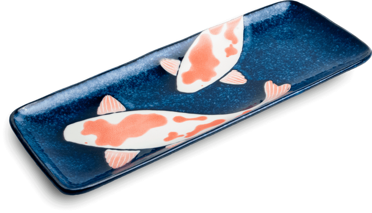 Sushi Koi Fisk tallrik 12,5 x 28,5cm H 2,5cm