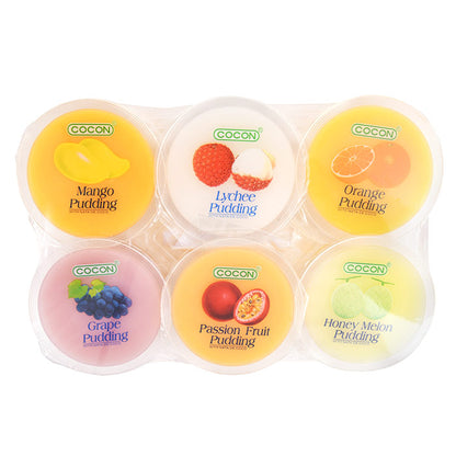 Jelly Frukt Pudding Mix med Kokos (6x108g), Nanaco