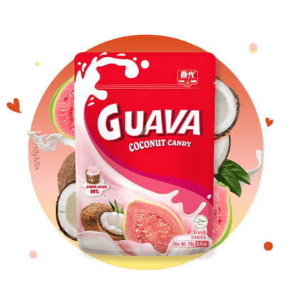 Kokos godis med guava smak 78g