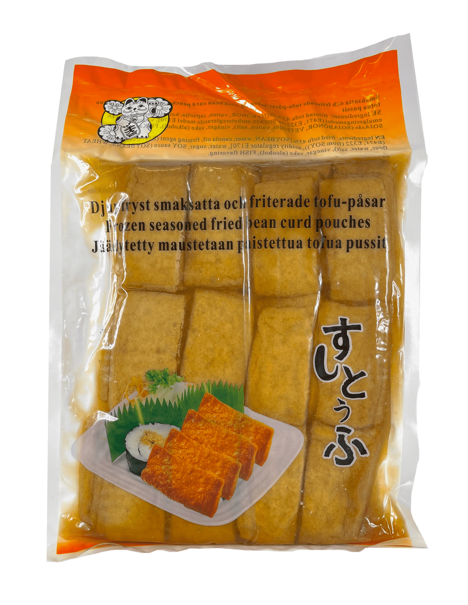 Inari Friterat & marinade Tofu 500g, Lucky Cat
