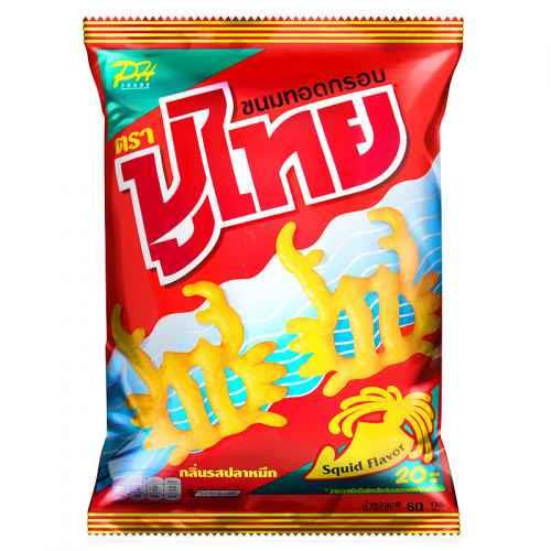 Crispy squid snack 55g, Puthai