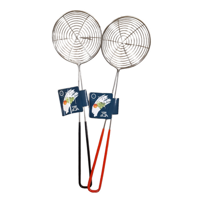 Rostfritt röd/svart hot pot slev