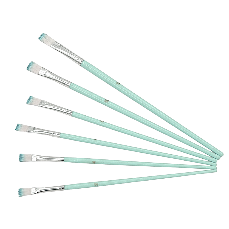Ljusturkos Set av pensel 6pack