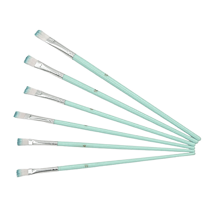 Ljusturkos Set av pensel 6pack