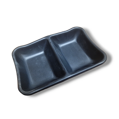 Dubbel Skål svart melamine