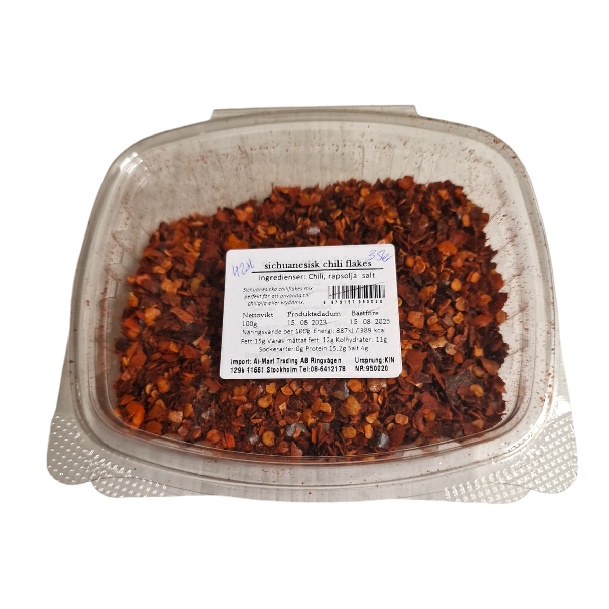 Sichuanesisk Chiliflingor 100g
