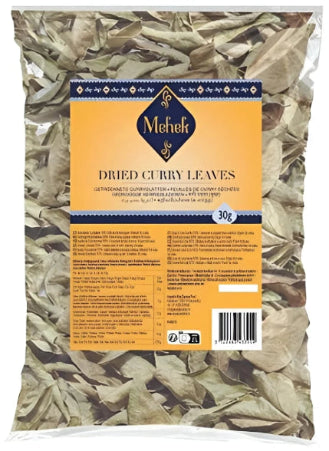 Torkad Curryblad 30g, Mehek