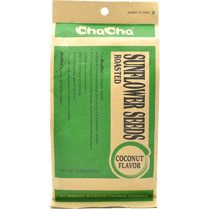 Rostade Solrosfrö Kokos 228g, Cha Cha
