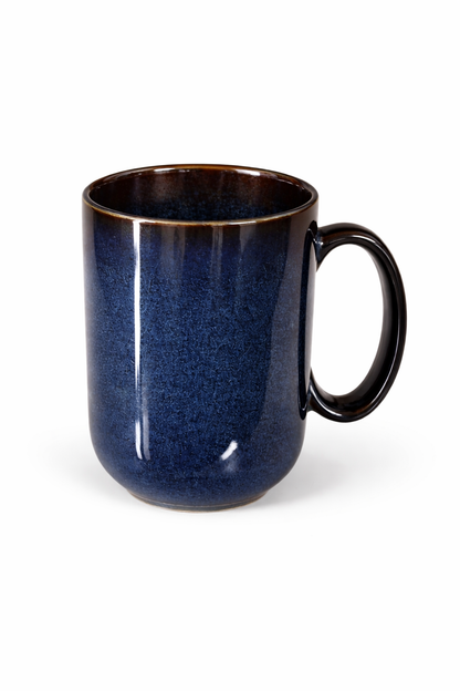 Kaffe/tekopp Svart & Blå Ø9xH11