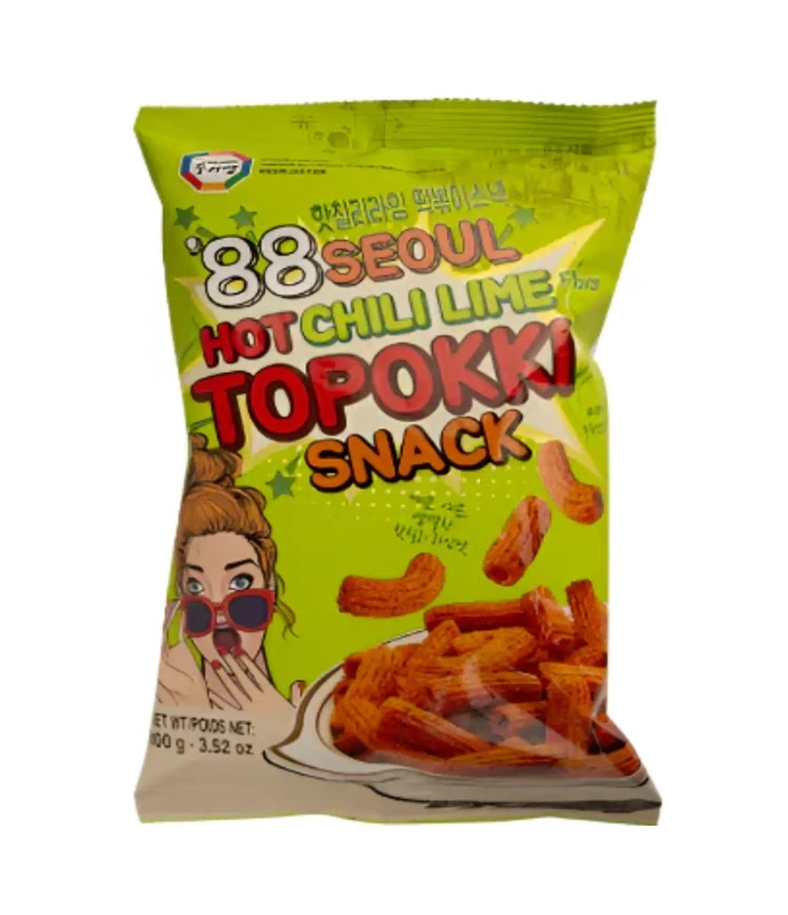 Hot chili lime topokki snack 100g