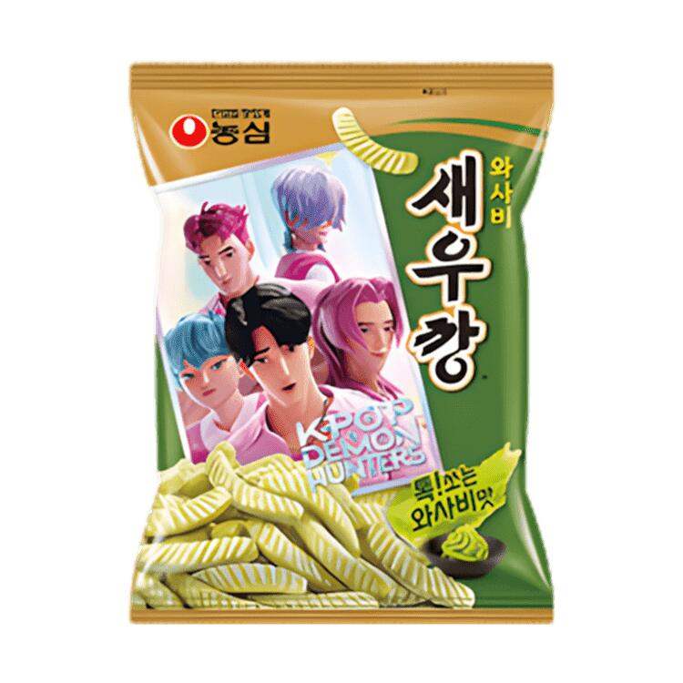 Nongshim räcksticks med wasabi k-pop Demon Hunters 70g