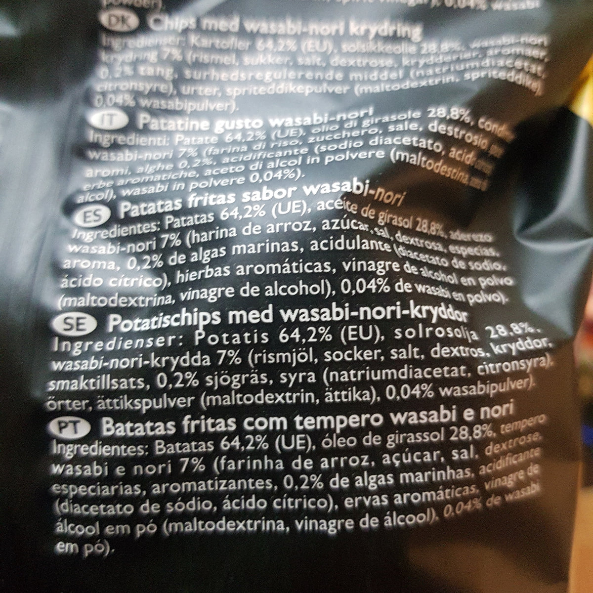 Japanska Chips, Wasabi & Nori, Koikeya, 100g