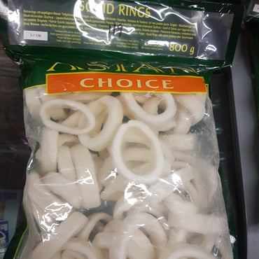 Bläckfiskringar 800g, Asian Choice