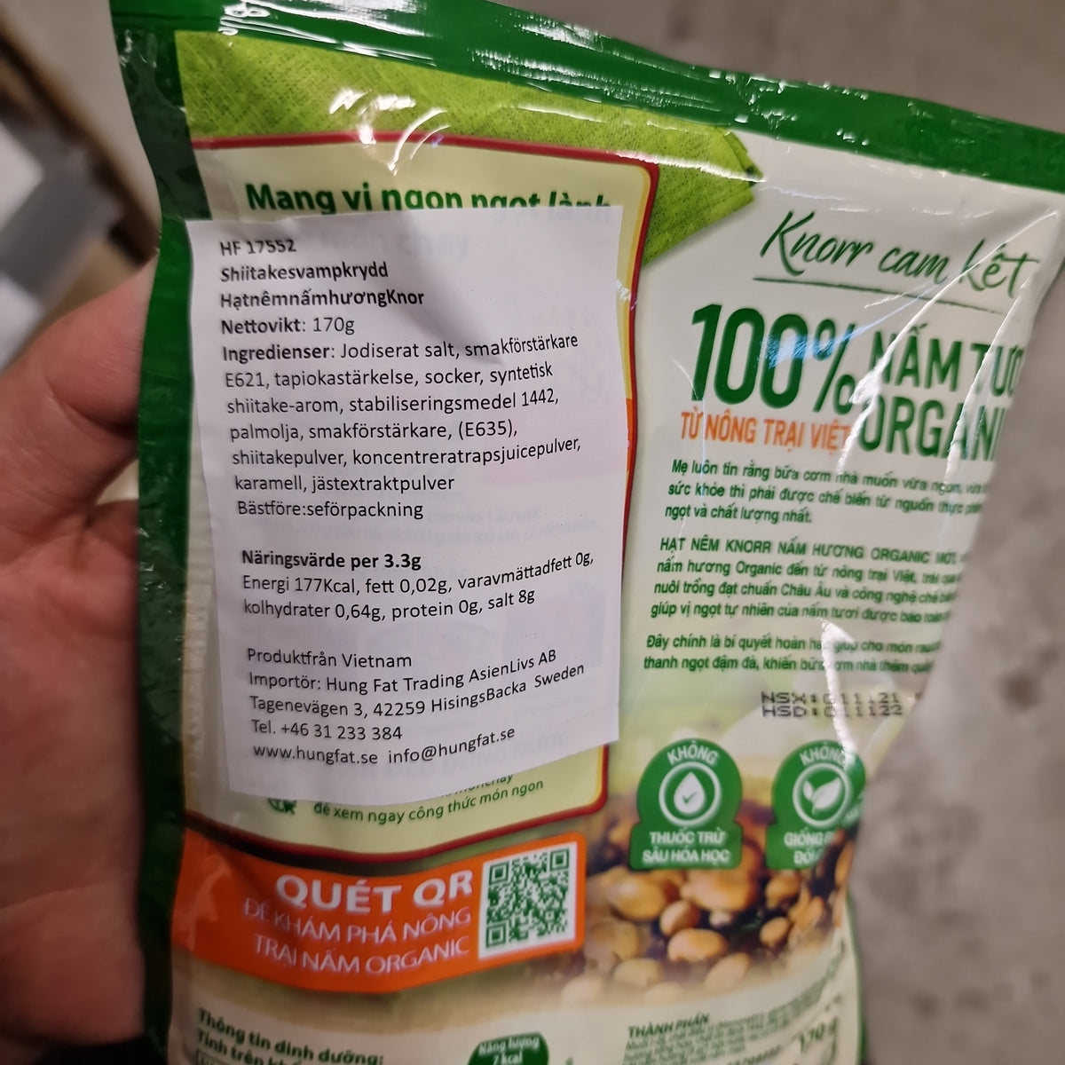 Vegetarisk Svamp Buljong 170g, Knorr