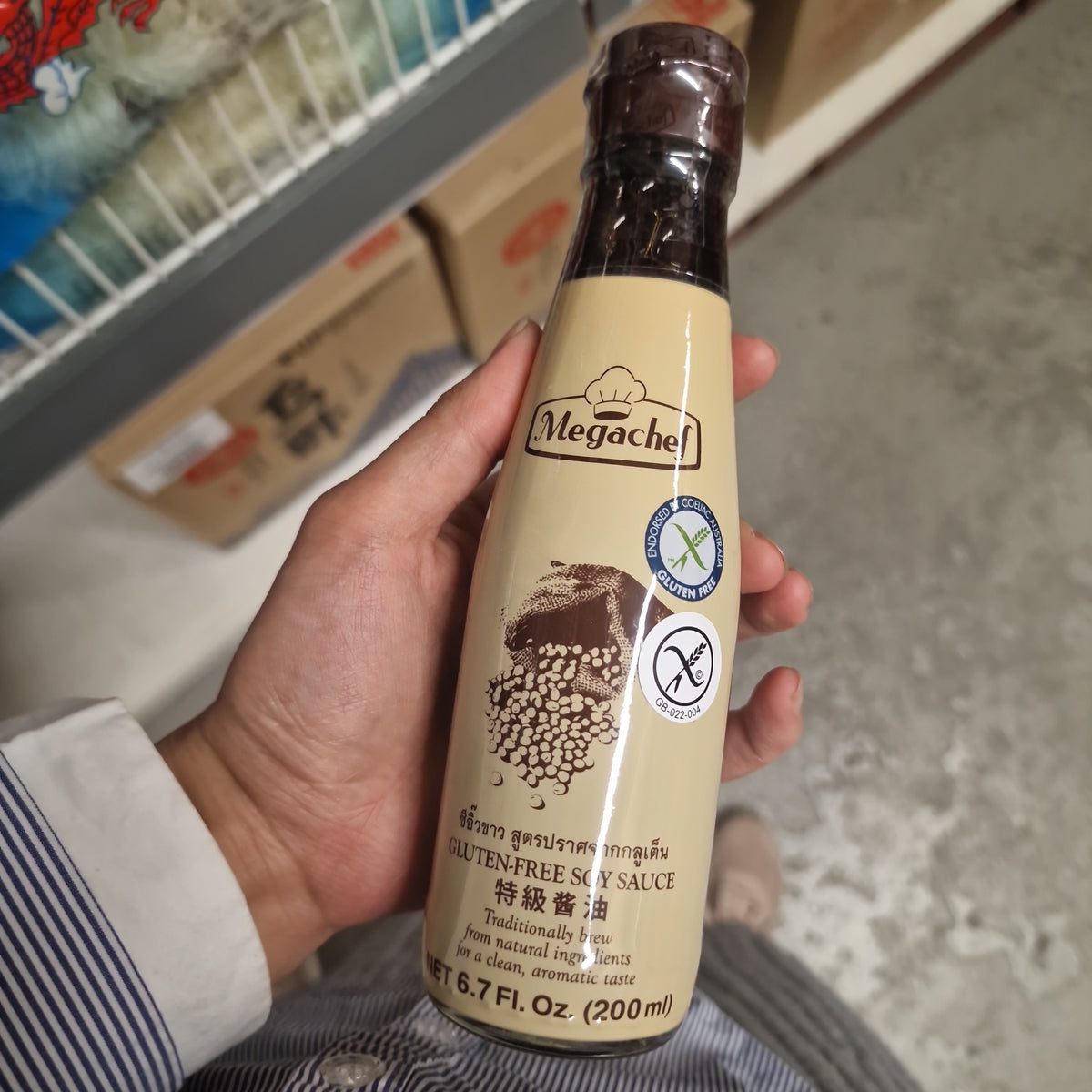 Glutenfri Sojasås 200ml, Megachef