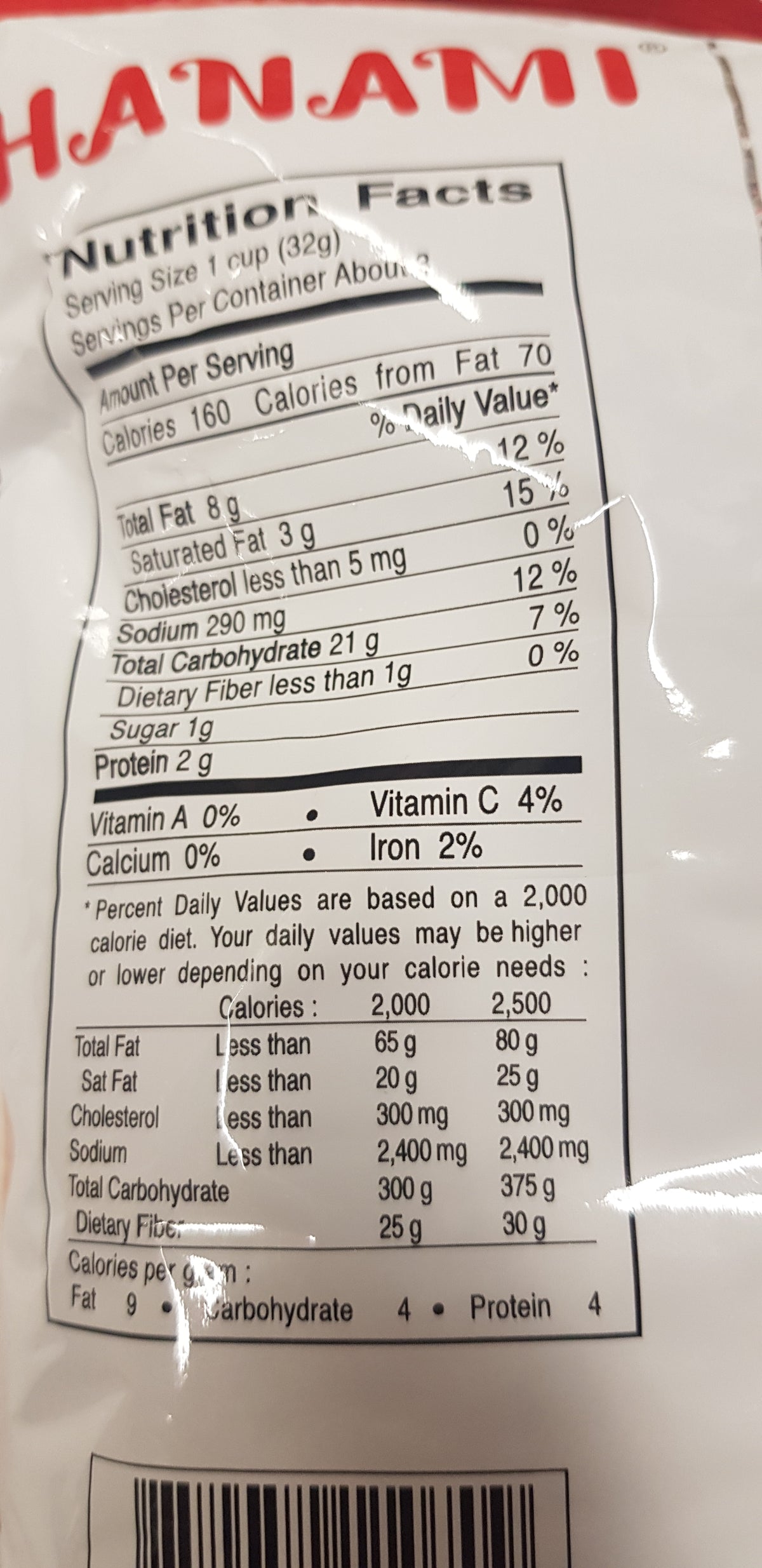 Räkchips Orginal 100g, Hanami