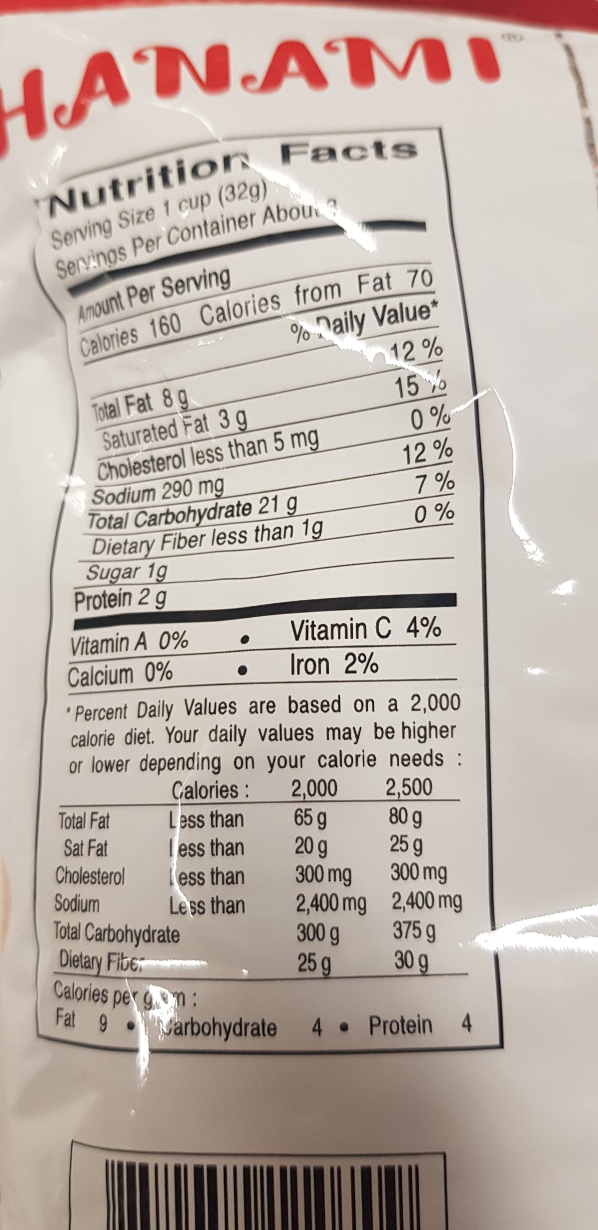 Räkchips Original 60g, Hanami