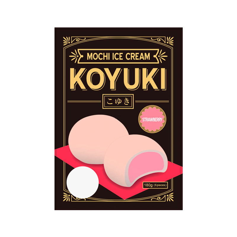 Koyuki Mochi Ice Cream jordgubb- 180 g