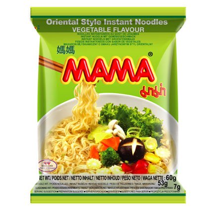 Vegetarisk Mama nudlar