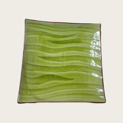 Fyrkantig Tallrik Grön