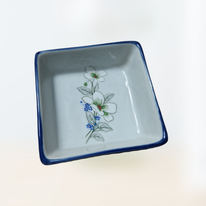 Fyrkant Såsfat Blommor
