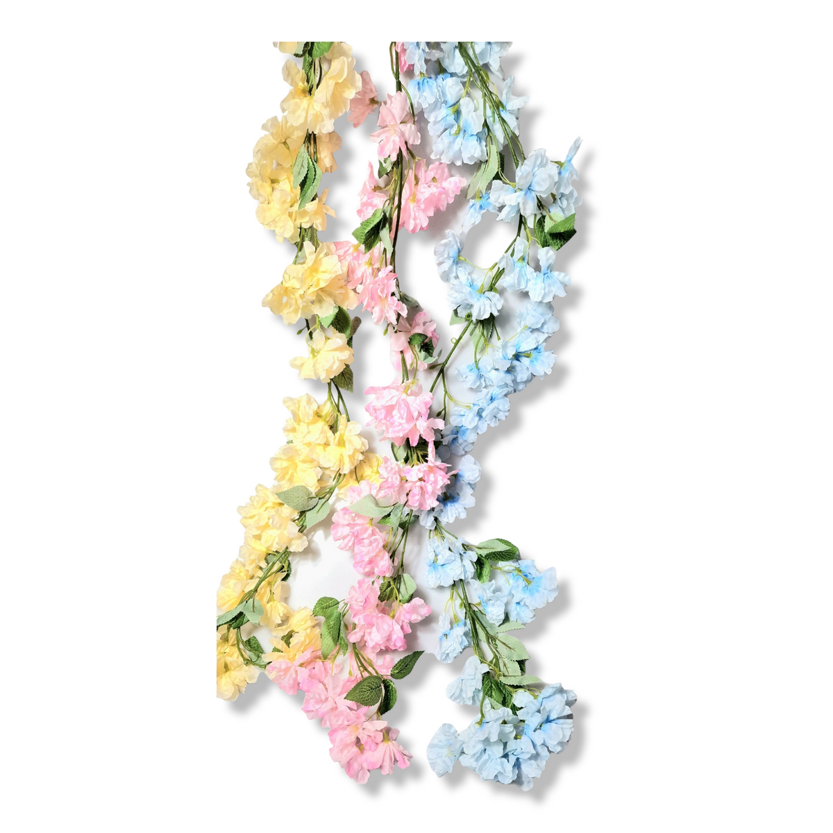 plastblomma girlang