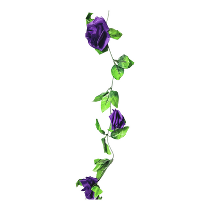 plastblomma girlang ros