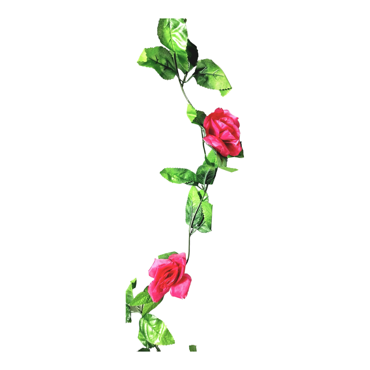 plastblomma girlang ros