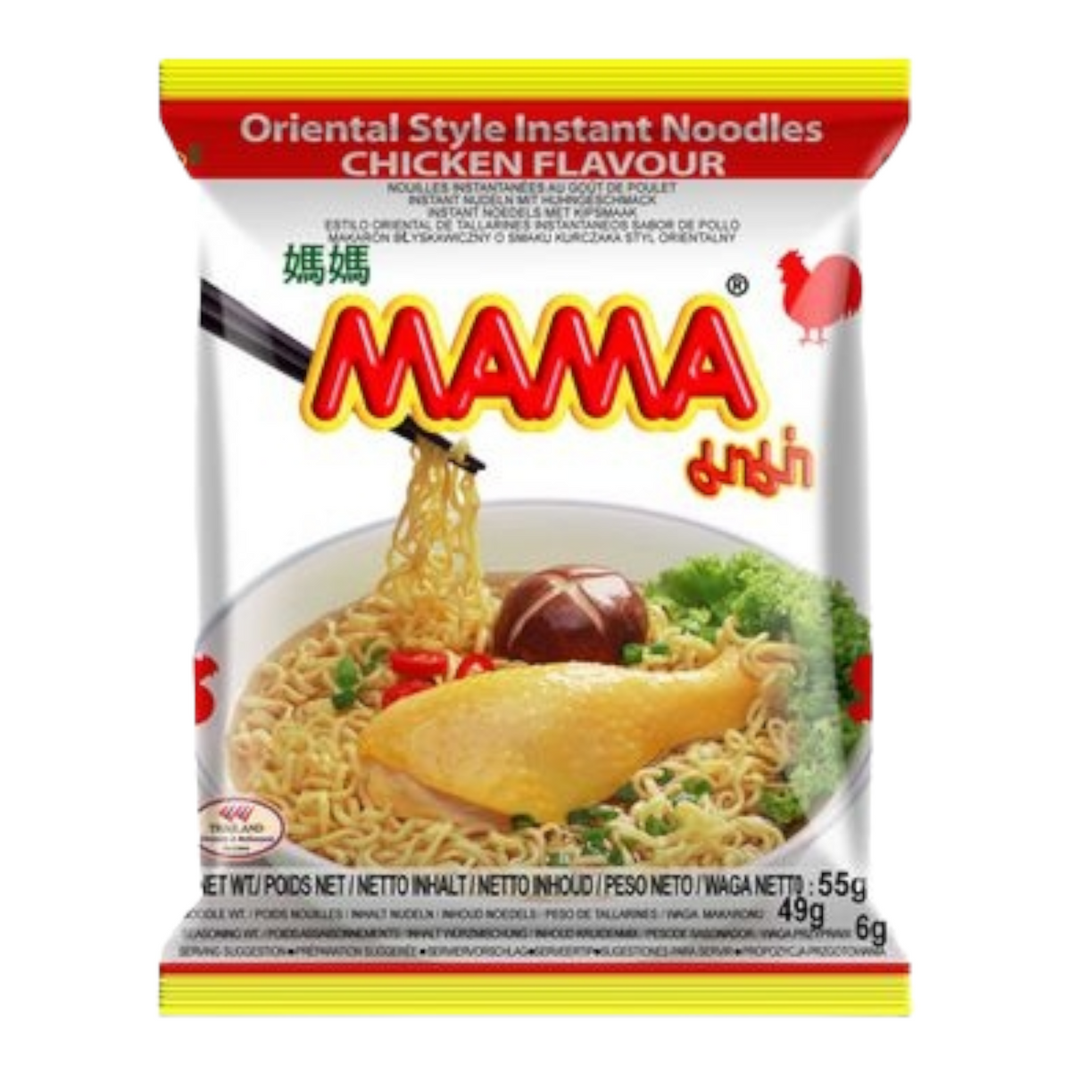 Kyckling Snabbnudlar 55g, Mama
