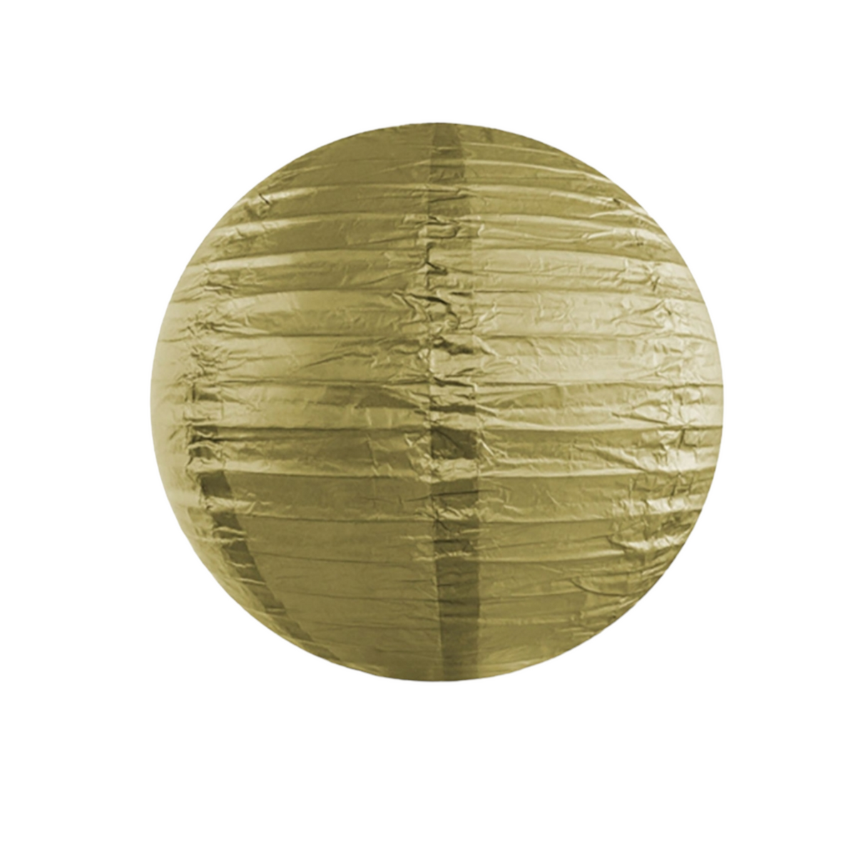 Papperslykta 25cm Guld/silver