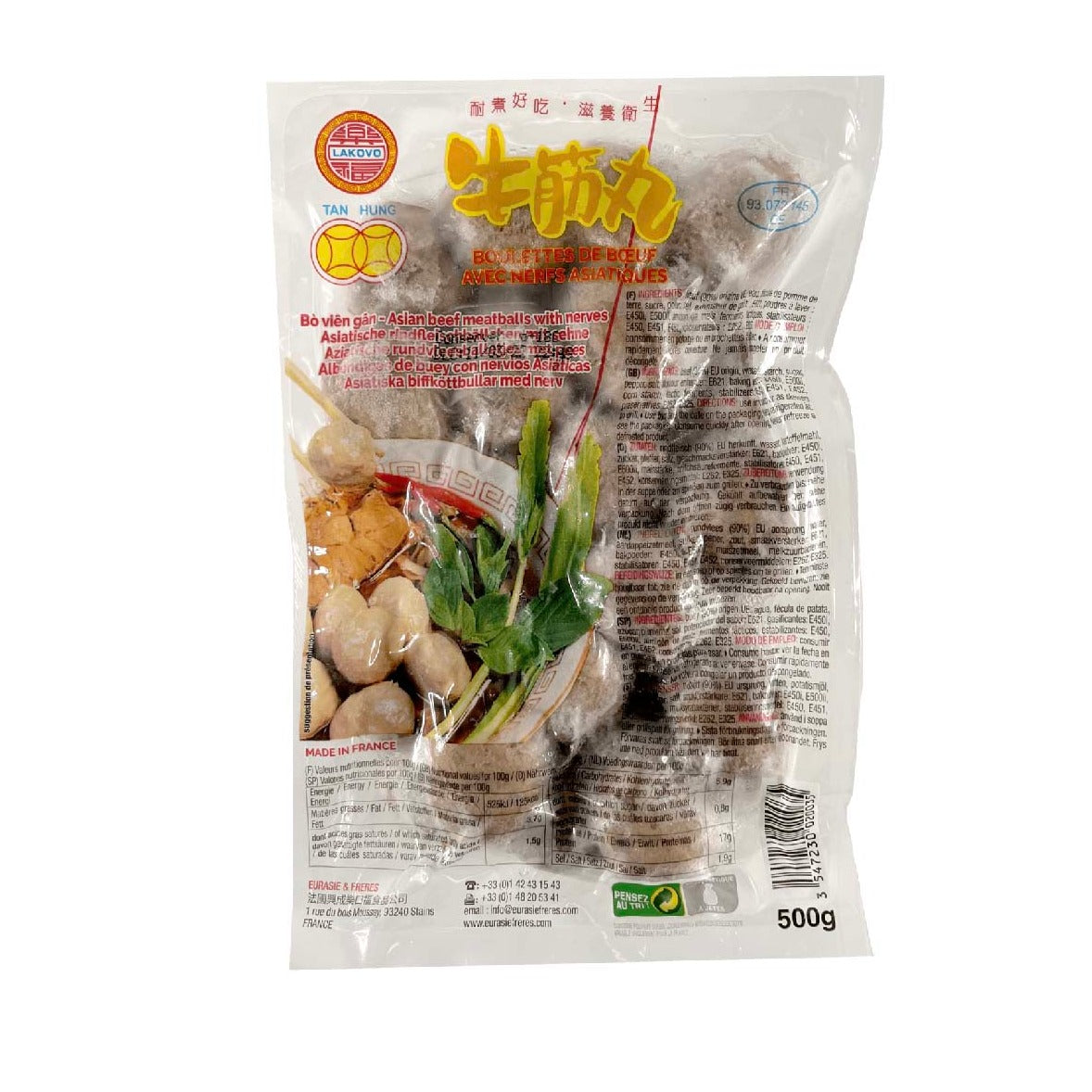 Frysta Biffbollar med Senor 500g, Tan Hung