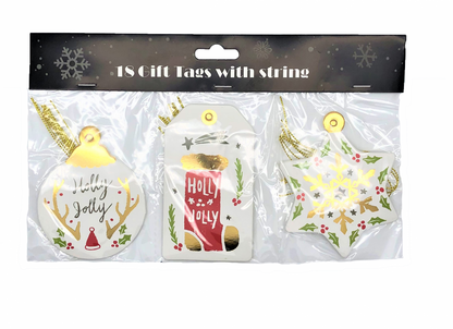 Jul Ettiket 18-pack Osorterad