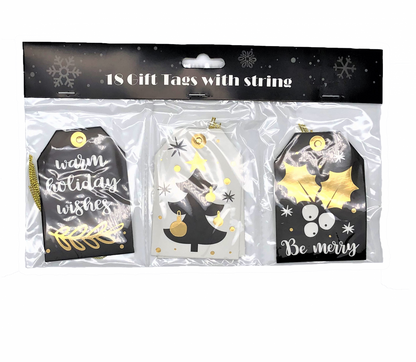 Jul Ettiket 18-pack Osorterad