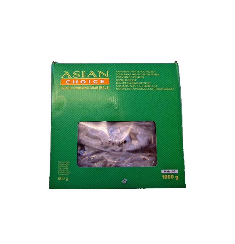 Blå Simkrabba (M: 2-3st) 1kg, Asian Choice